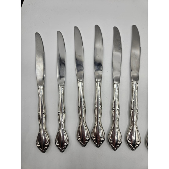Oneida Silver Cantata Butter Knives Set of 12 Stainless - Picture 5 of 8